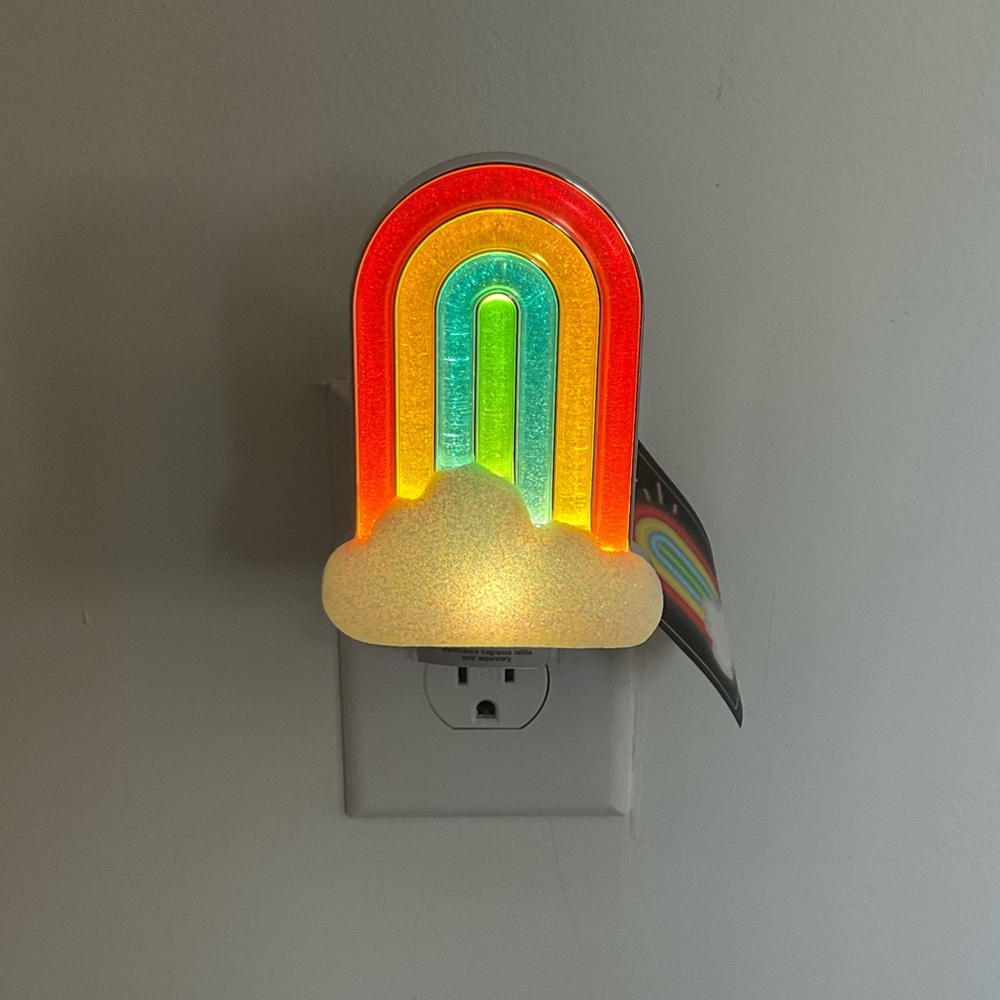 Bath and Body Works Neon Rainbow Nightlight Wallflower Plug